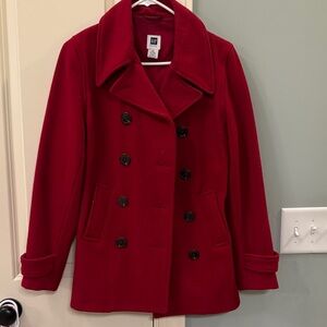 GAP Factory Women's Red Peacoat